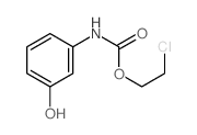 2-chloroethyl N-(3-hydroxyphenyl)carbamate Structure