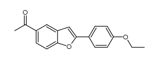5-acetyl-2-(4-ethoxyphenyl)benzofuran结构式
