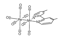 Re(CO)5Mn(CO)3(4,4'-dimethyl-2,2'-bipyridine) Structure