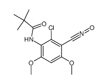 6-chloro-5-pivaloylamino-2,4-dimethoxybenzonitrile oxide Structure