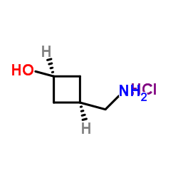 顺式-3-(氨基甲基)环丁醇盐酸盐结构式