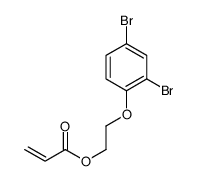 2-(2,4-dibromophenoxy)ethyl prop-2-enoate Structure