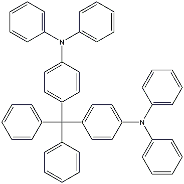 4,4'-(Diphenylmethylene)bis(N,N -diphenylaniline) Structure