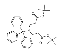 di-tert-butyl 3,3'-(tritylazanediyl)dipropionate Structure