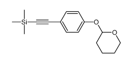 trimethyl-[2-[4-(oxan-2-yloxy)phenyl]ethynyl]silane结构式