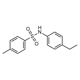 N-(4-乙基苯基)-4-甲基苯磺酰胺结构式