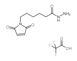 6-(2,5-二氧代-2,5-二氢-1H-吡咯-1-基)己烷肼2,2,2-三氟乙酸酯结构式