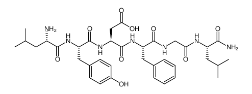 Leu-Tyr-Asp-Phe-Gly-Leu-NH2结构式