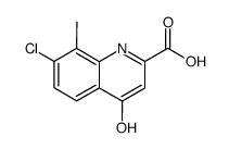 7-chloro-4-hydroxy-8-methyl-quinoline-2-carboxylic acid Structure