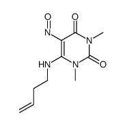 6-(3-butenylamino)-1,3-dimethyl-5-nitrosouracil Structure