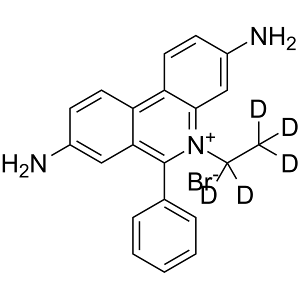Ethidium-d5 bromide Structure
