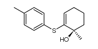 (R)-1-methyl-2-(p-tolylthio)cyclohex-2-enol结构式