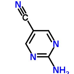 2-氨基嘧啶-5-甲腈结构式