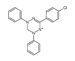 1,5-diphenyl-3-(p-chloro-phenyl)-verdazyl Structure