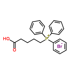 (4-Carboxybutyl)triphenylphosphonium bromide Structure