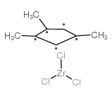 1,2,4-三甲基环戊二烯基三氯化锆结构式