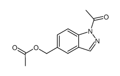 1-acetyl-5-(acetoxymethyl)indazole Structure