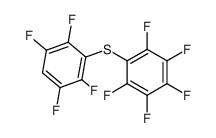 pentafluorophenyl-2,3,5,6-tetrafluorophenylsulfane Structure