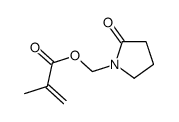 (2-oxopyrrolidin-1-yl)methyl 2-methylprop-2-enoate Structure