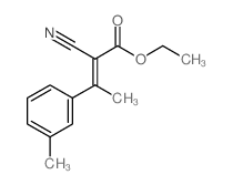 ethyl 2-cyano-3-(3-methylphenyl)but-2-enoate Structure