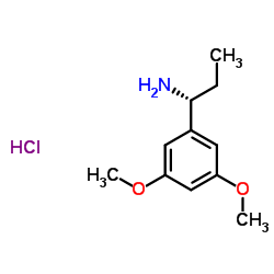 (1R)-1-(3,5-Dimethoxyphenyl)-1-propanamine hydrochloride (1:1)结构式