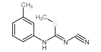 1-氰基-2-甲基-3-(3-甲基苯基)异硫脲结构式