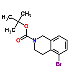 N-Boc-5-溴-1,2,3,4-四氢异喹啉结构式