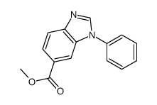 1-苯基苯并咪唑-6-羧酸甲酯结构式