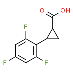 2-(2,4,6-trifluorophenyl)cyclopropane-1-carboxylic acid Structure
