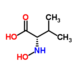 (S)-(+)-2-氨基-3-羟基-3-甲基丁酸结构式