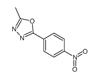 2-Methyl-5-(4-nitrophenyl)-1,3,4-oxadiazole Structure