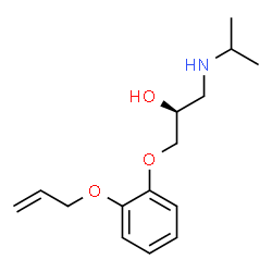 (+)-1-[o-(allyloxy)phenoxy]-3-(isopropylamino)propan-2-ol结构式