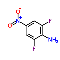 2,6-二氟-4-硝基苯胺结构式