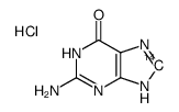 guanine-8-14c hydrochloride结构式