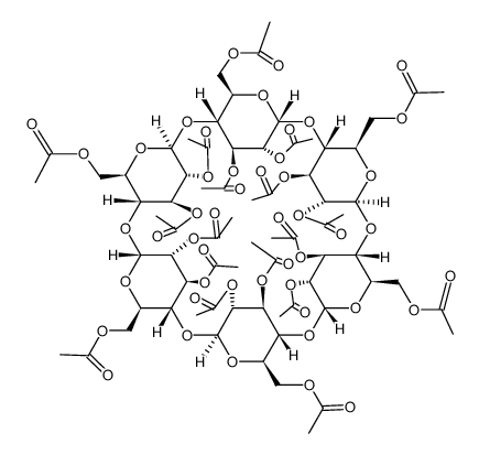 .alpha.-Cyclodextrin, octadecaacetate Structure