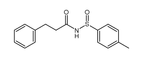 N-dihydrocinnamoyl-p-toluenesulfinamide结构式