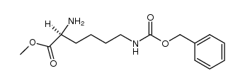 Nε-Cbz L-lysine methyl ester结构式