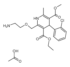 amlodipine acetate Structure