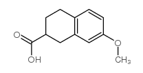 7-甲氧基-1,2,3,4-四氢-萘-2-羧酸结构式