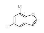 7-溴-5-氟-1-苯并呋喃结构式