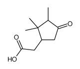 2-(2,2,3-trimethyl-4-oxocyclopentyl)acetic acid结构式