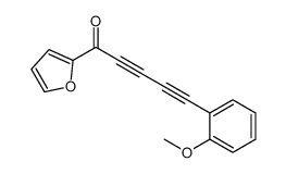 1-(furan-2-yl)-5-(2-methoxyphenyl)penta-2,4-diyn-1-one结构式