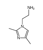 [2-(2,4-二甲基咪唑-1-基)乙基]胺结构式