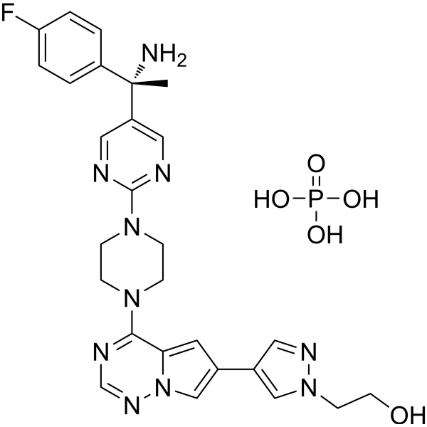 Elenestinib phosphate结构式