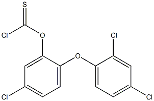 2-(2,4-dichlorophenoxy)-5-chlorophenyl chlorothioformate Structure