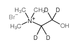 溴化胆碱-1,1,2,2-d4结构式