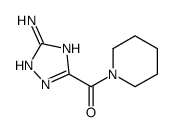 3-(哌啶-1-基羰基)-1H-1,2,4-三唑-5-胺结构式