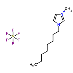 1-辛基-3-甲基咪唑六氟磷酸盐结构式