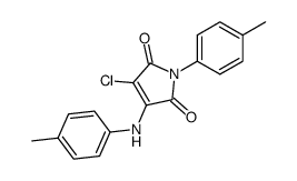 2-chloro-3-p-toluidino-N-p-tolylmaleimide结构式