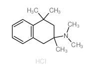 2-Naphthalenamine,1,2,3,4-tetrahydro-N,N,2,4,4-pentamethyl-, hydrochloride (1:1) Structure
